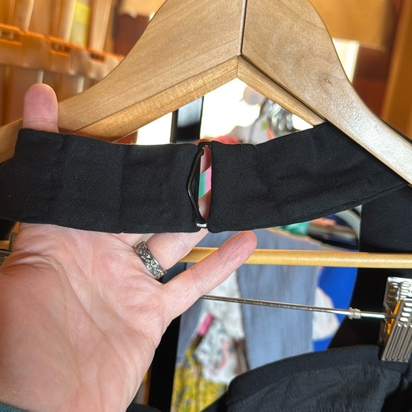 AEFFE Spa Black Bodycon Lace Up Bustier Halter Dress Size 10 - Picture 4 of 11